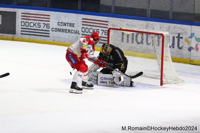 Photo hockey match Rouen - Grenoble  le 03/12/2024