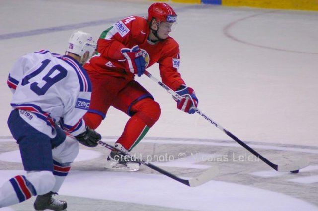Photo hockey album Mondiaux : 6ème journée - France / Biélorussie - N. Leleu
