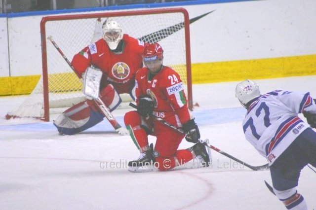 Photo hockey album Mondiaux : 6ème journée - France / Biélorussie - N. Leleu