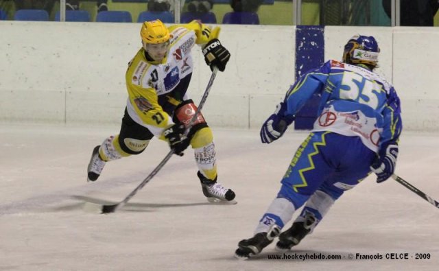 Photo hockey match Gap  - Strasbourg  le 31/10/2009