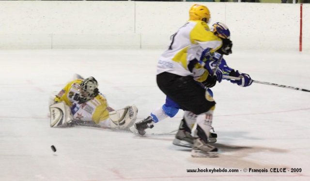 Photo hockey match Gap  - Strasbourg  le 31/10/2009