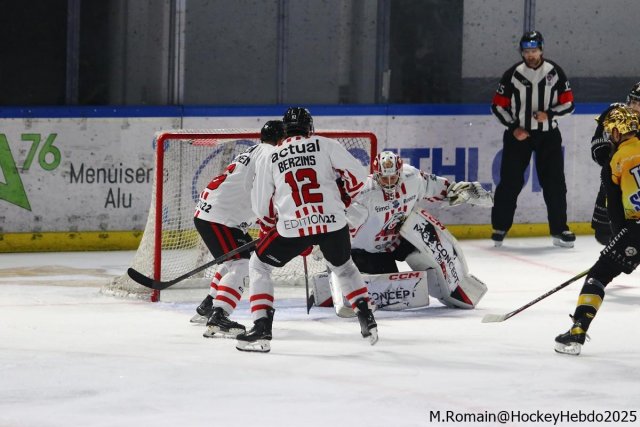 Photo hockey match Rouen - Nice le 21/02/2025