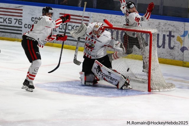 Photo hockey match Rouen - Nice le 21/02/2025