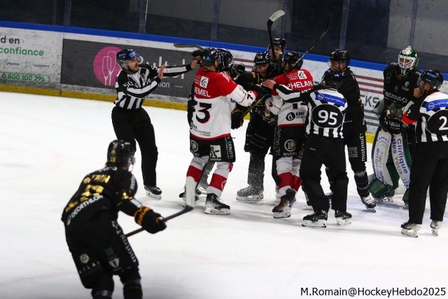 Photo hockey match Rouen - Amiens  le 28/02/2025
