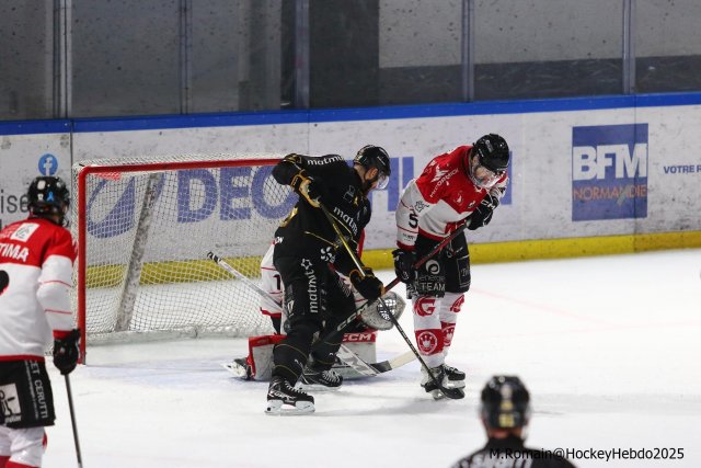 Photo hockey match Rouen - Amiens  le 12/03/2025