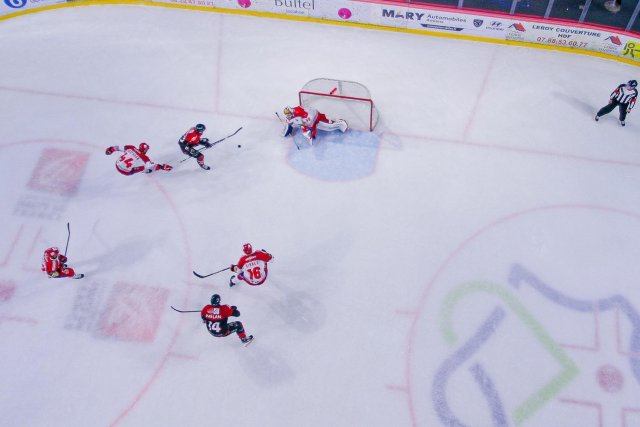 Photo hockey match Amiens  - Grenoble  le 19/03/2025
