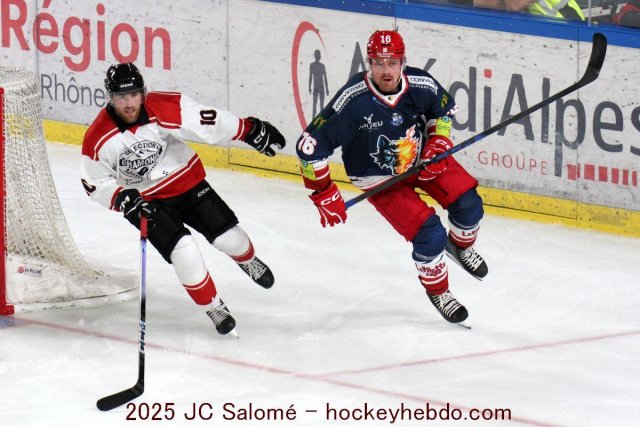 Photo hockey match Grenoble  - Chamonix  le 23/08/2025