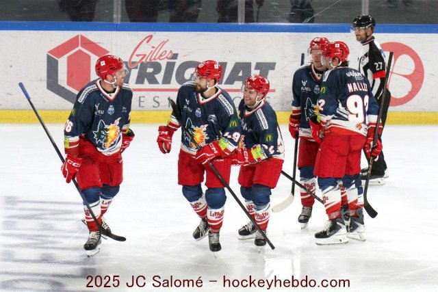 Photo hockey match Grenoble  - Chamonix  le 23/08/2025