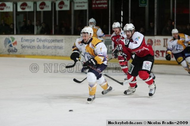 Photo hockey match Briançon  - Chamonix  le 17/11/2009