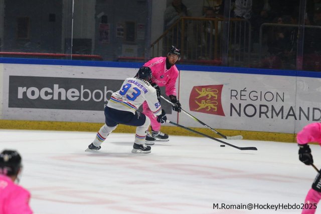 Photo hockey match Rouen - Nice le 03/10/2025