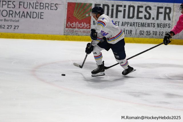 Photo hockey match Rouen - Nice le 03/10/2025