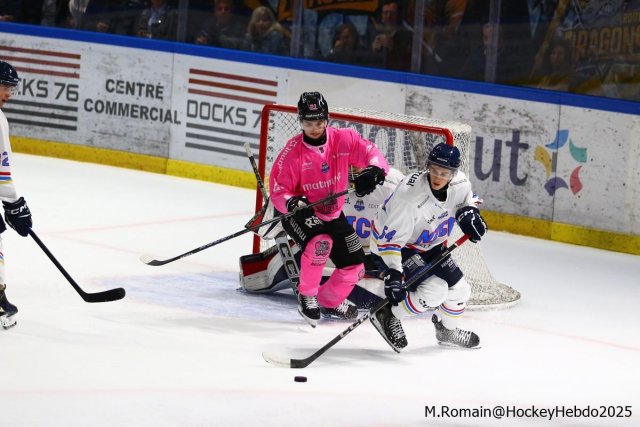Photo hockey match Rouen - Nice le 03/10/2025
