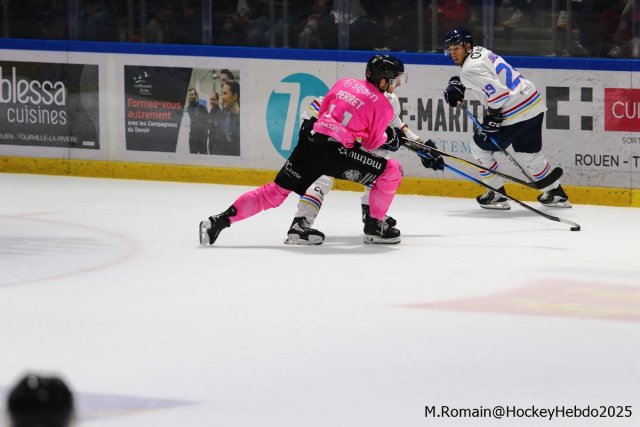 Photo hockey match Rouen - Nice le 03/10/2025