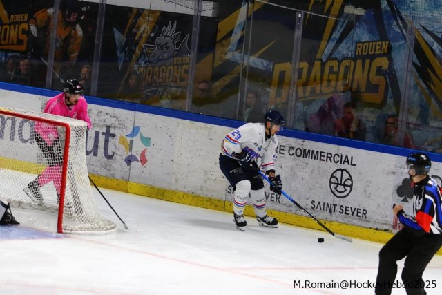 Photo hockey match Rouen - Nice le 03/10/2025