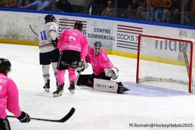 Photo hockey match Rouen - Nice le 03/10/2025