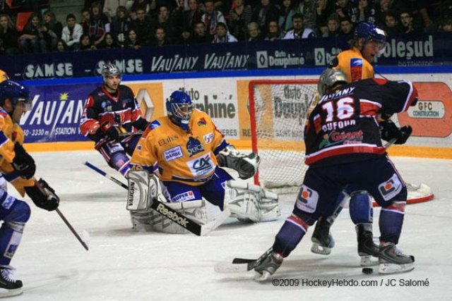 Photo hockey match Grenoble  - Dijon  le 21/11/2009