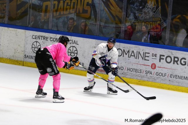 Photo hockey match Rouen - Nice le 03/10/2025