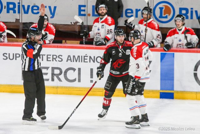 Photo hockey match Amiens  - Bordeaux le 21/11/2025