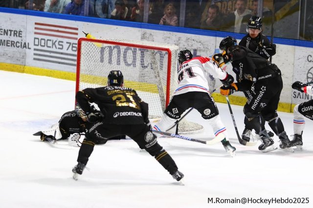 Photo hockey match Rouen - Bordeaux le 30/11/2025