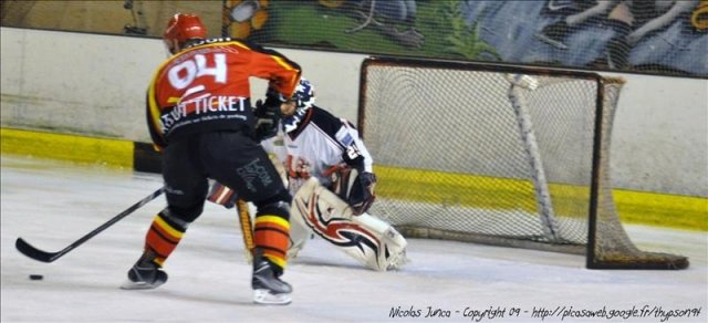 Photo hockey match Meudon - Evry  le 21/11/2009