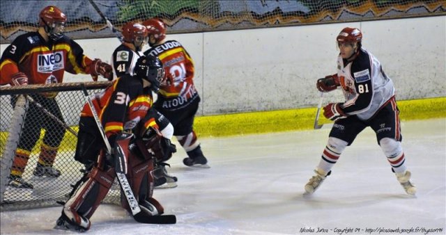 Photo hockey match Meudon - Evry  le 21/11/2009