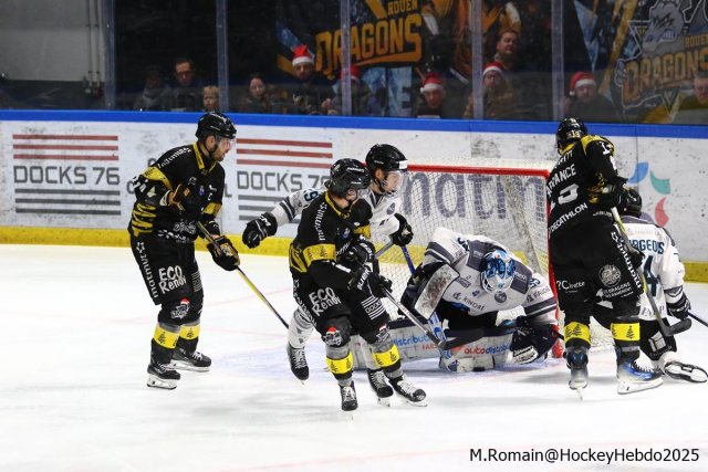 Photo hockey match Rouen - Marseille le 21/12/2025