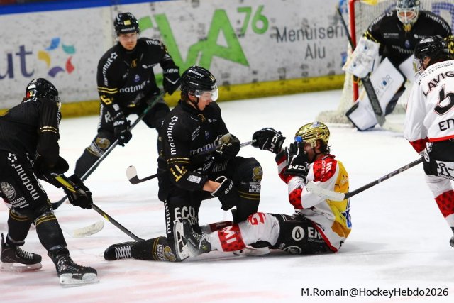 Photo hockey match Rouen - Amiens  le 04/01/2026