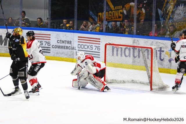 Photo hockey match Rouen - Amiens  le 04/01/2026