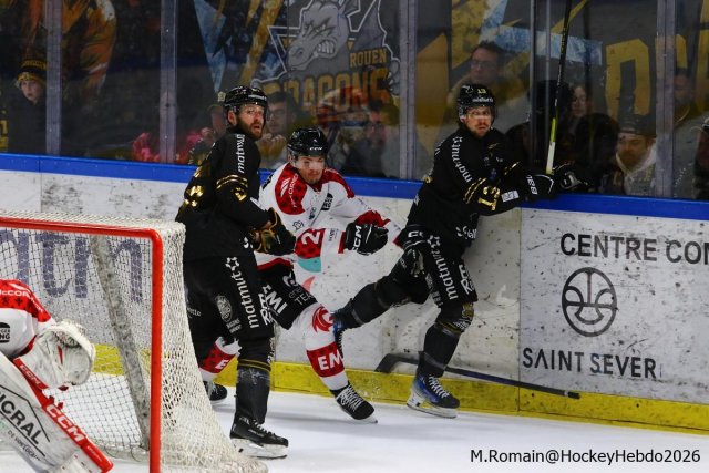 Photo hockey match Rouen - Amiens  le 04/01/2026