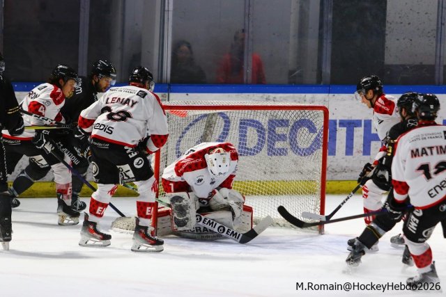 Photo hockey match Rouen - Amiens  le 04/01/2026