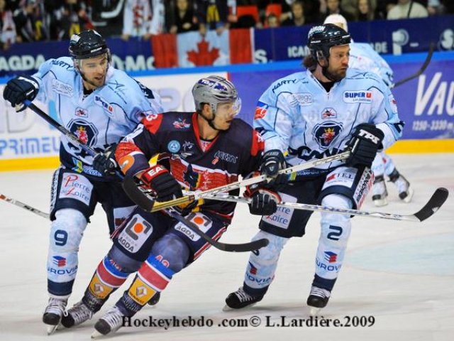 Photo hockey match Grenoble  - Angers  le 28/11/2009
