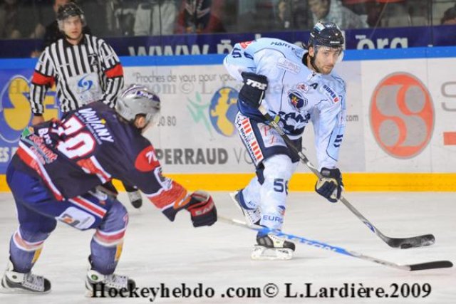 Photo hockey match Grenoble  - Angers  le 28/11/2009