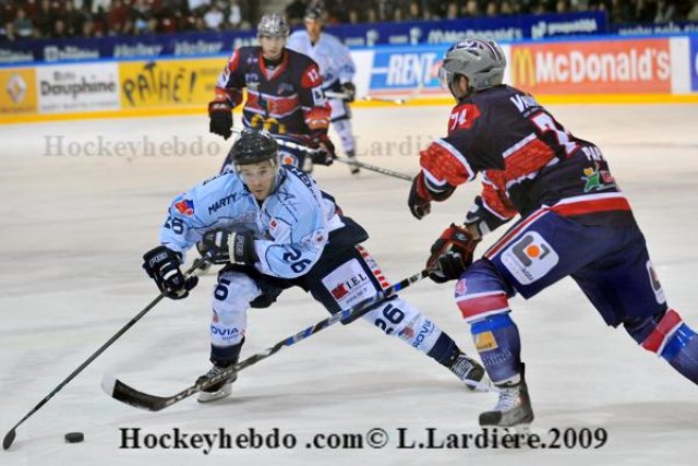 Photo hockey match Grenoble  - Angers  le 28/11/2009