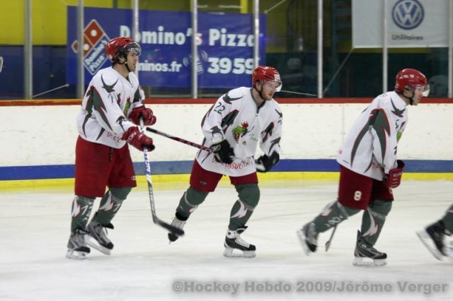 Photo hockey match Avignon - Cergy-Pontoise le 28/11/2009