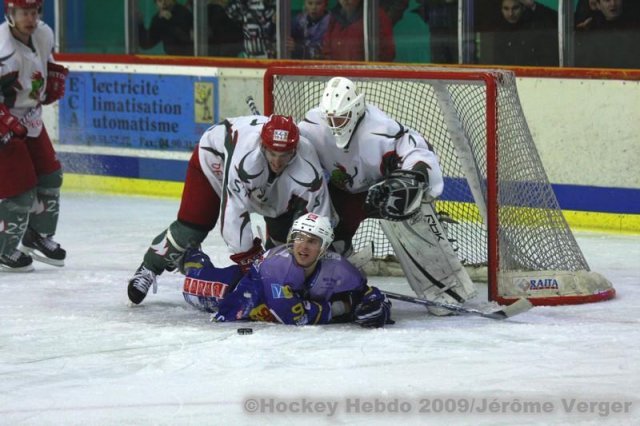 Photo hockey match Avignon - Cergy-Pontoise le 28/11/2009