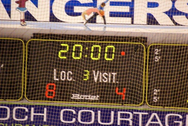 Photo hockey match Angers  - Grenoble  le 01/12/2009