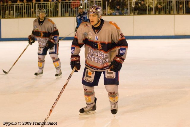 Photo hockey match Angers  - Grenoble  le 01/12/2009
