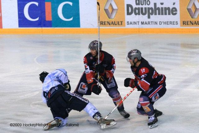 Photo hockey match Grenoble  - Angers  le 28/11/2009