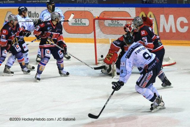 Photo hockey match Grenoble  - Angers  le 28/11/2009