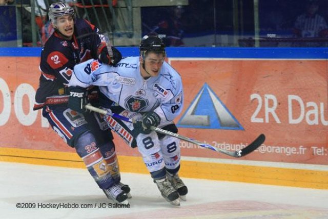 Photo hockey match Grenoble  - Angers  le 28/11/2009