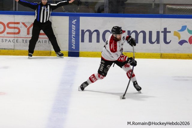 Photo hockey match Rouen - Amiens  le 14/03/2026