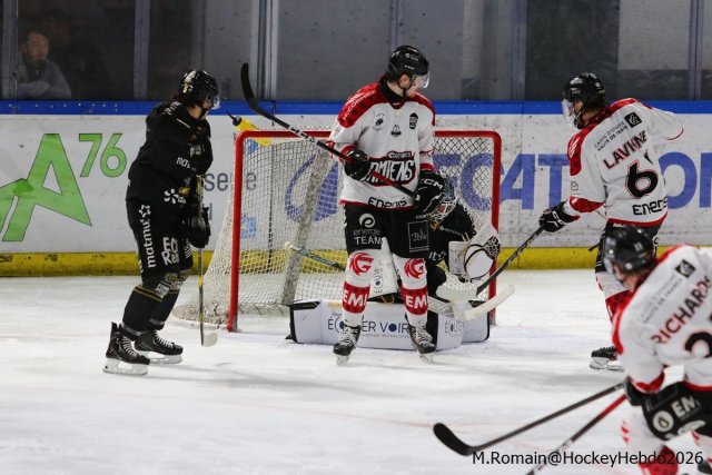 Photo hockey match Rouen - Amiens  le 14/03/2026