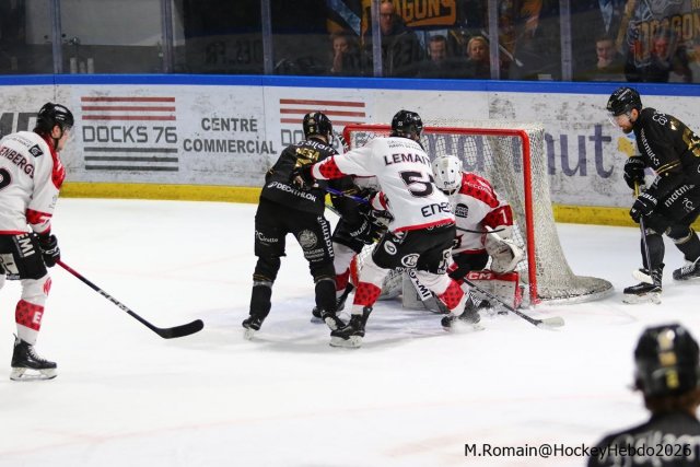 Photo hockey match Rouen - Amiens  le 14/03/2026