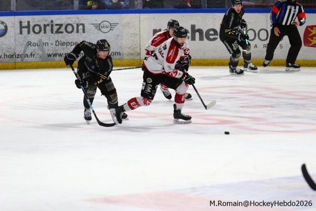 Photo hockey match Rouen - Amiens  le 14/03/2026