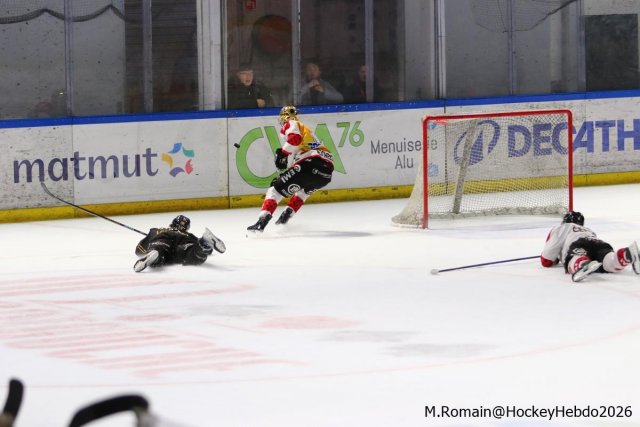 Photo hockey match Rouen - Amiens  le 14/03/2026