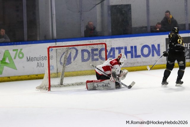 Photo hockey match Rouen - Amiens  le 14/03/2026