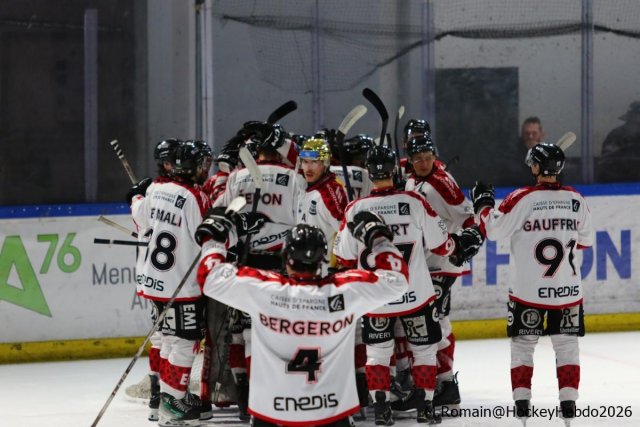 Photo hockey match Rouen - Amiens  le 14/03/2026