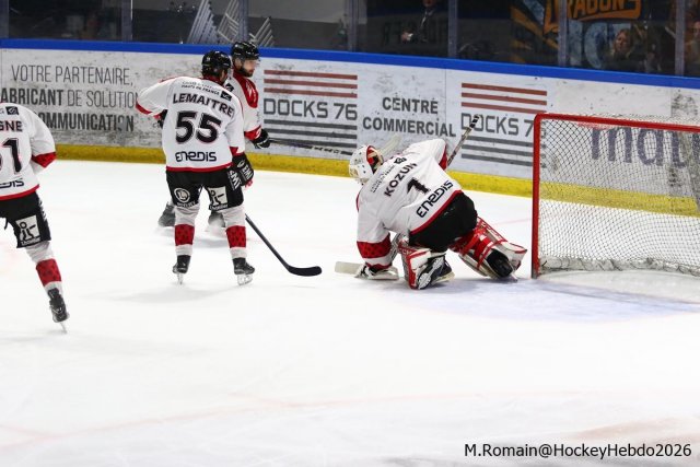 Photo hockey match Rouen - Amiens  le 21/03/2026
