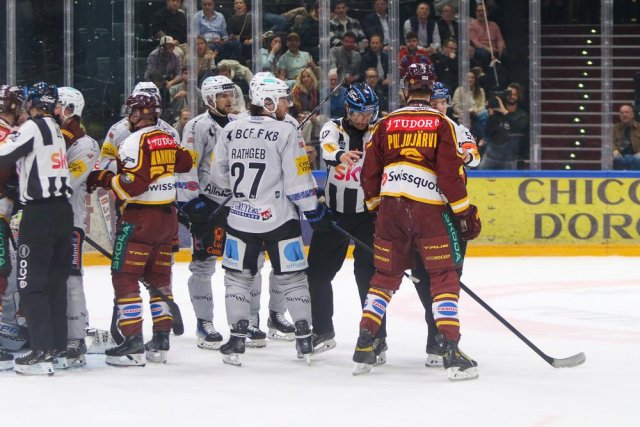 Photo hockey match Genève - Fribourg le 10/04/2026