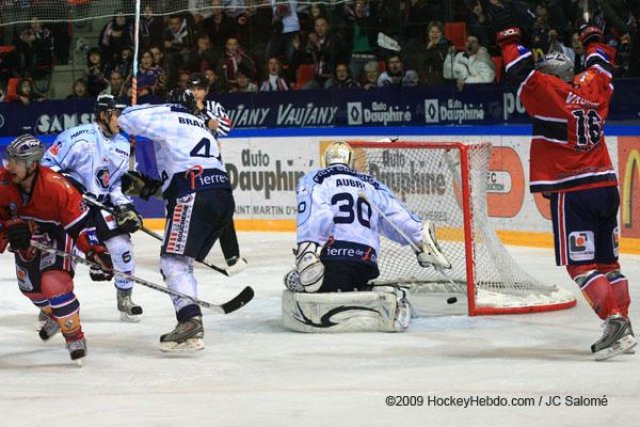 Photo hockey match Grenoble  - Angers  le 08/12/2009